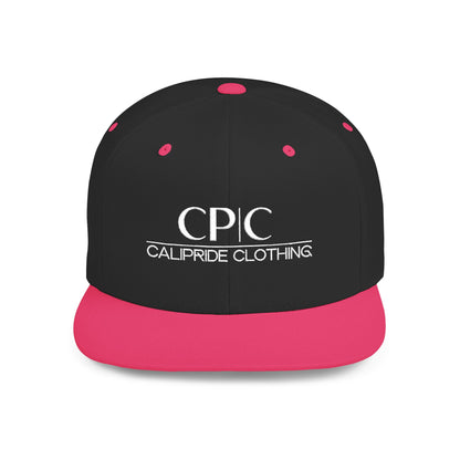 West Coast culture, Flat Bill Snapback | Embroidered Circular Badge - CP | C Elite, CaliPride Clothing