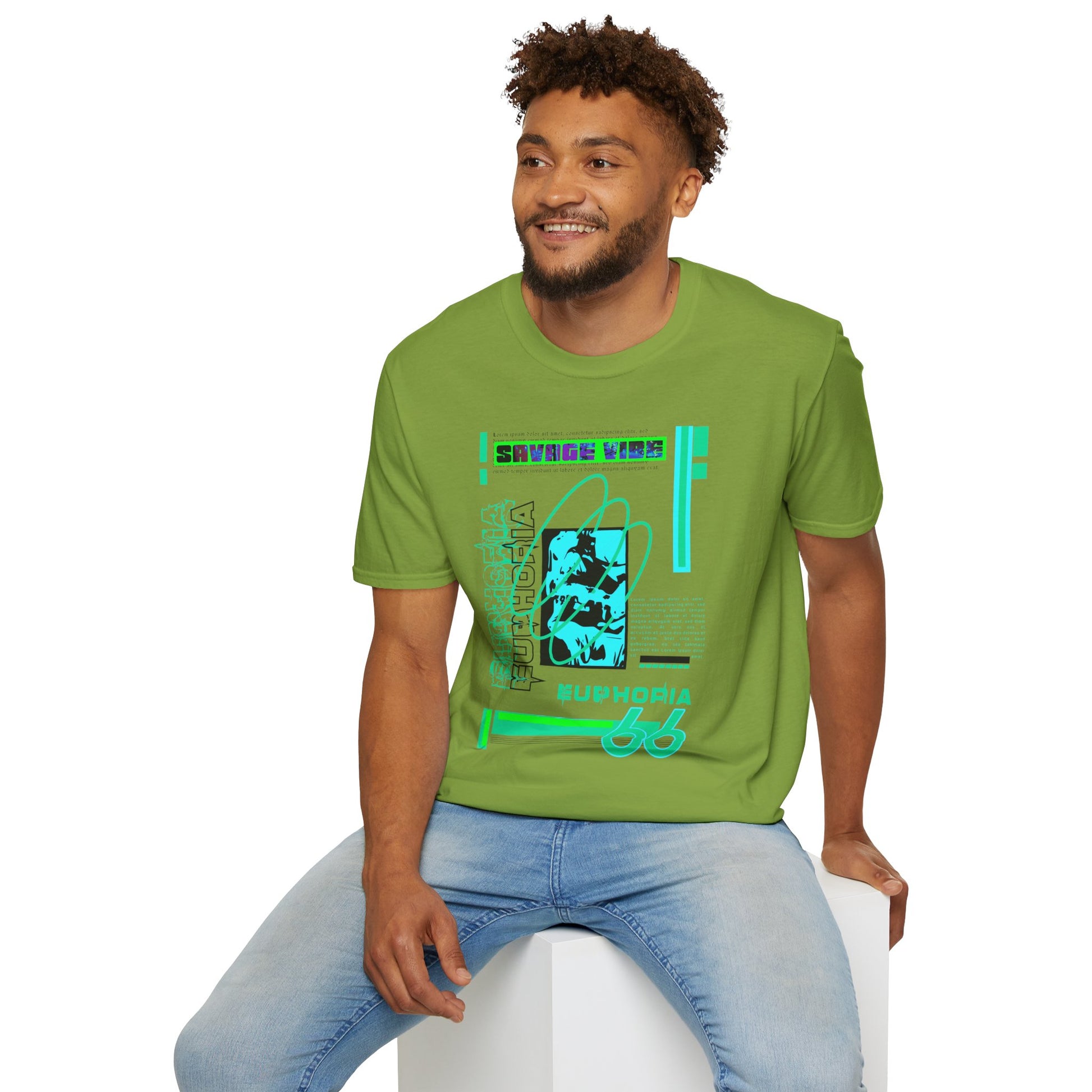 Urban Underground Collection - Savage Vibe, Euphoria 66, Graphic T Shirt - CaliPride Clothing
