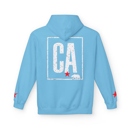 CA State Bear, Hoodie | CaliPride Clothing white logo