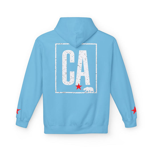 CA State Bear, Hoodie | CaliPride Clothing white logo