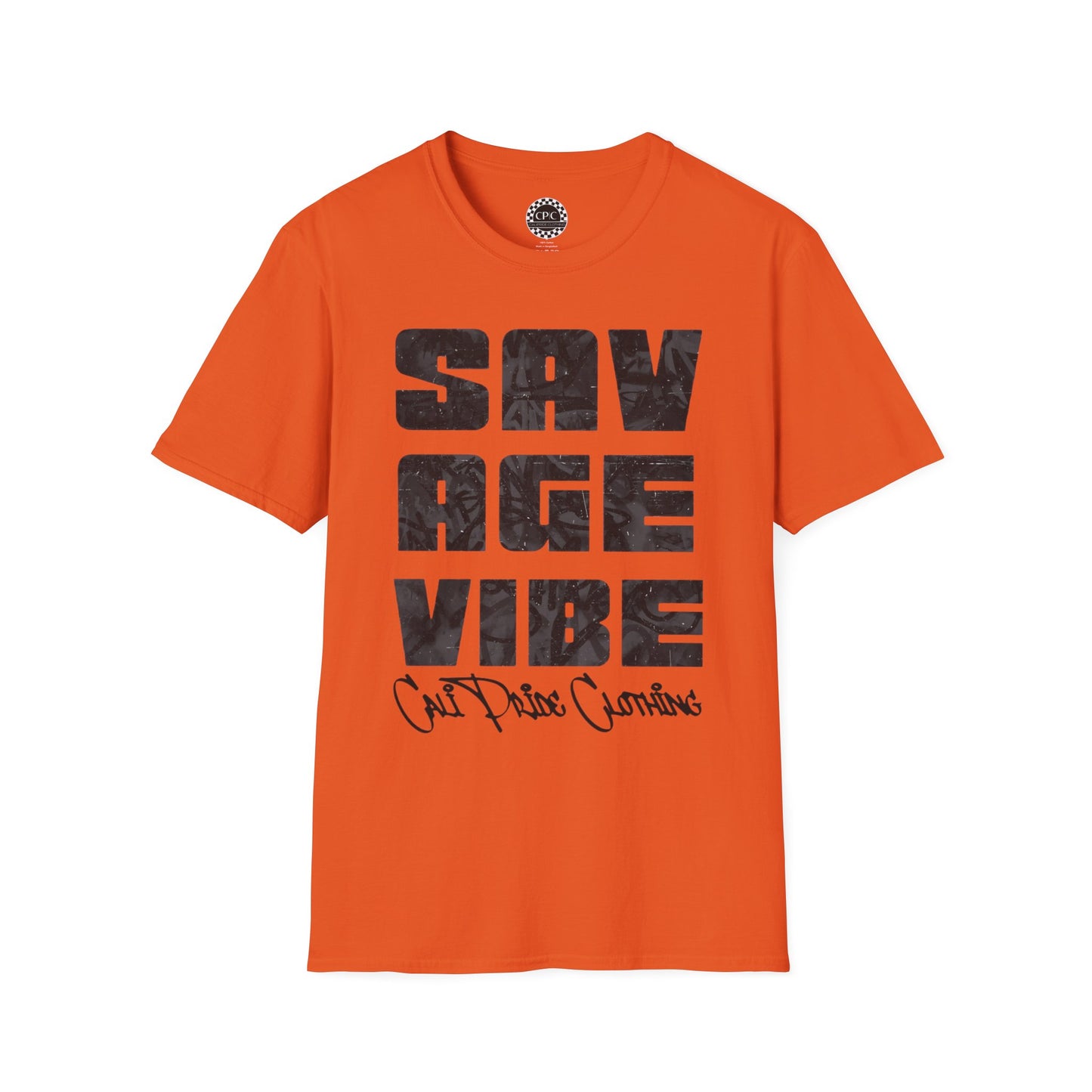 Savage Vibe Graffiti Block, Monochrome gray - CaliPride Clothing