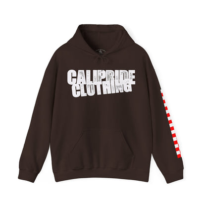 Skate & Surf Collection - Ocean Wave & Checkers Burst, Graphic Hoodie - CaliPride Clothing