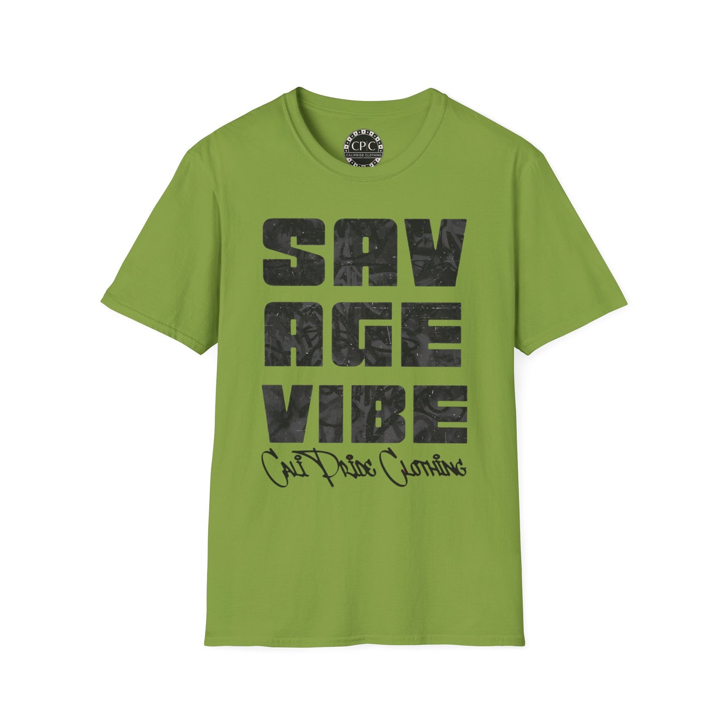 "Savage Vibe Graffiti Block" Series, Black & Grey logo — CaliPride Clothing