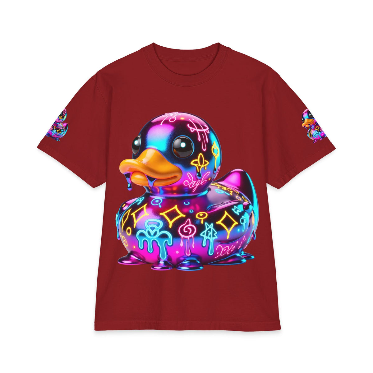 Urban Underground Collection - Neon Drip, Rub'a Ducky, Graphic 4-way T Shirt - CaliPride Clothing