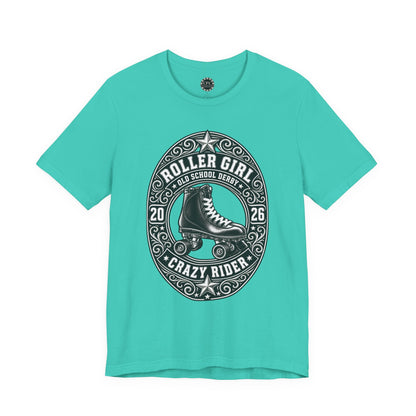 Punk Resurrected Collection - Roller Girl Crazy Rider, Graphic T-shirt | CaliPride Clothing