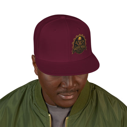 Pacific Works Collection - Signature Logo, Offset, Flat Bill Snapback Hat — CaliPride Clothing