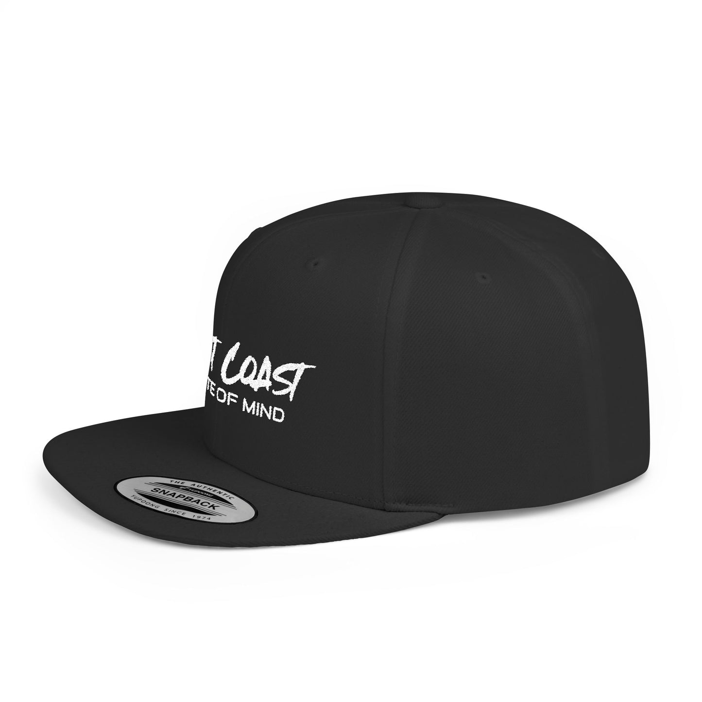 Urban Underground Collection - West Coast State Of Mind, Flat Bill Snapback Hat, Embroidered - CaliPride Clothing