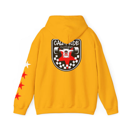 Skate & Surf Collection - Checkered Star Emblem Hoodie, multiple colors | CaliPride Clothing