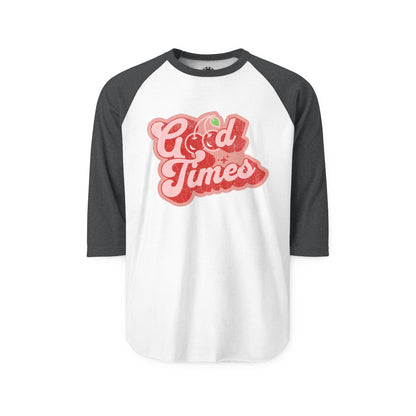 Skate & Surf Collection - Vintage Good Times Cherries, Graphic Raglan Tee — CaliPride Clothing