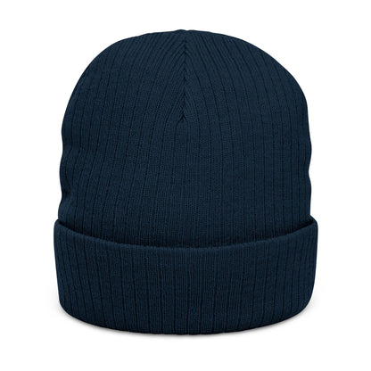 Concrete & Scars Skatewear Collection - Signature Logo, Embroidered Ribbed Beanie — CaliPride Clothing