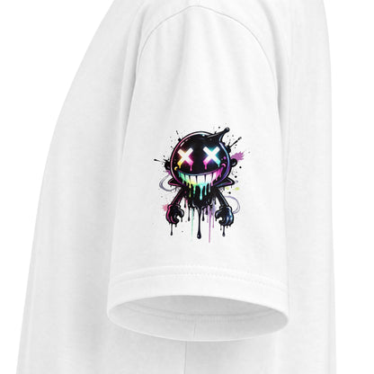 Urban Underground Collection - Neon Drip Smiley, Graphic 4-way T Shirt - CaliPride Clothing