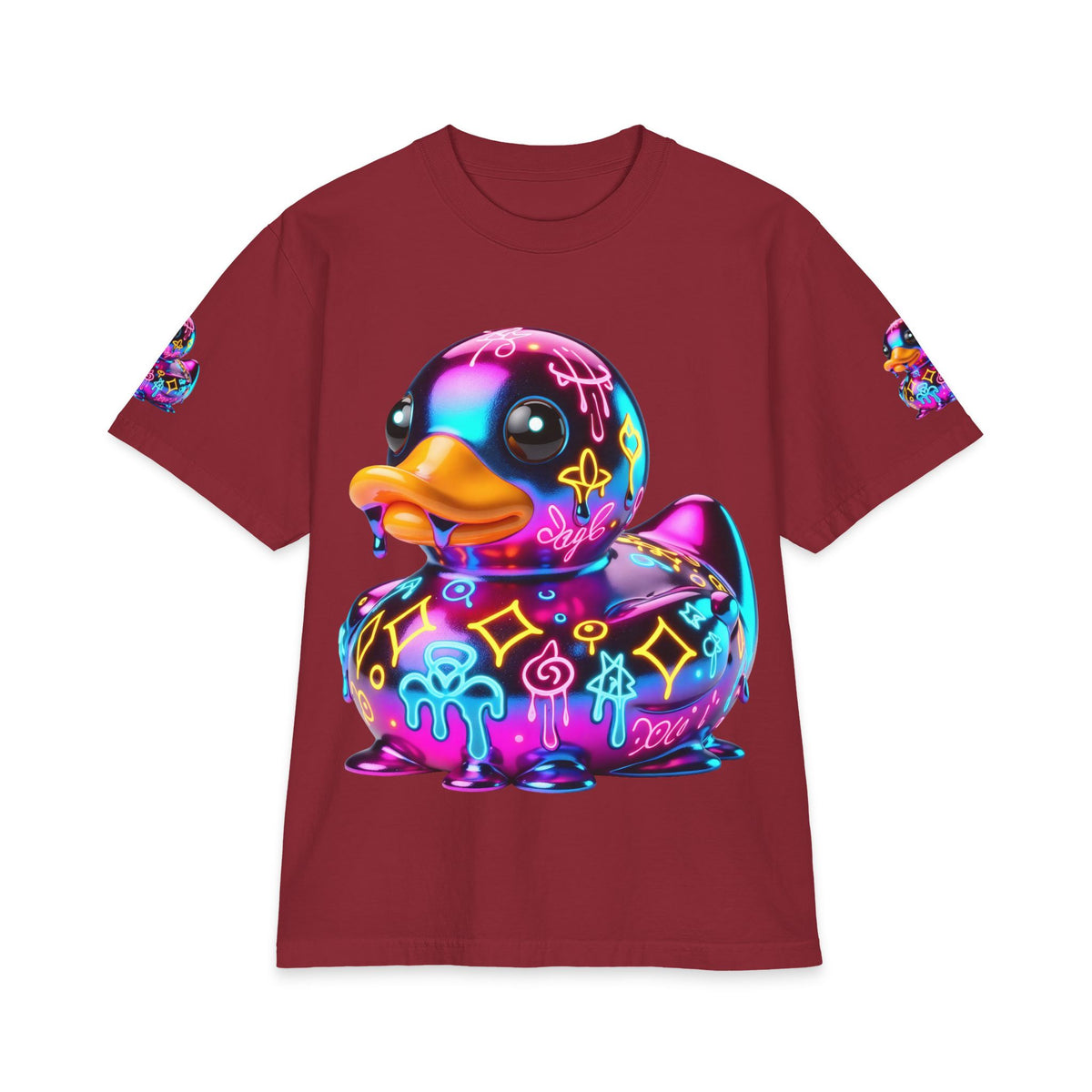 Urban Underground Collection - Neon Drip, Rub'a Ducky, Graphic 4-way T Shirt - CaliPride Clothing