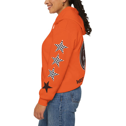 'West Coast Vibe', Checkered Sugar Skull & Stars Hoodie - CaliPride Clothing