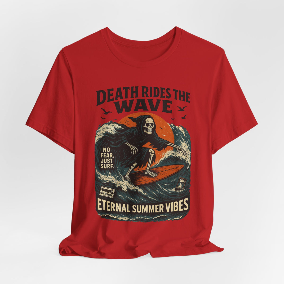 Urban Underground Collection - Death Rides the Wave Graphic T-Shirt - CaliPride Clothing