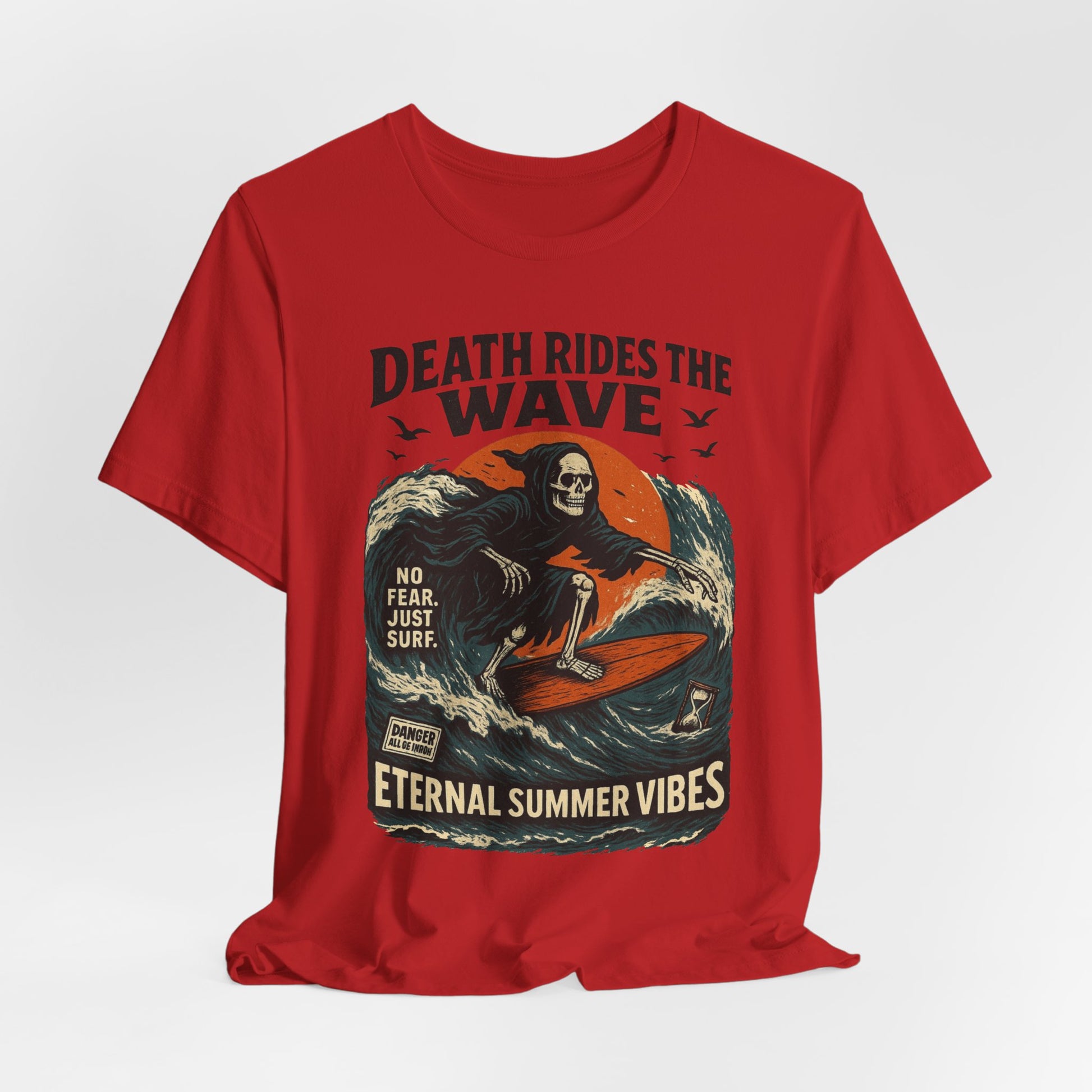 Urban Underground Collection - Death Rides the Wave Graphic T-Shirt - CaliPride Clothing