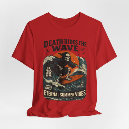 Urban Underground Collection - Death Rides the Wave Graphic T-Shirt - CaliPride Clothing