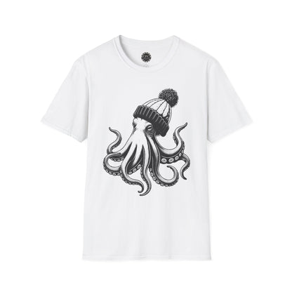 Pacific Works Collection - Hipster Octopus Graphic T-Shirt — CaliPride Clothing