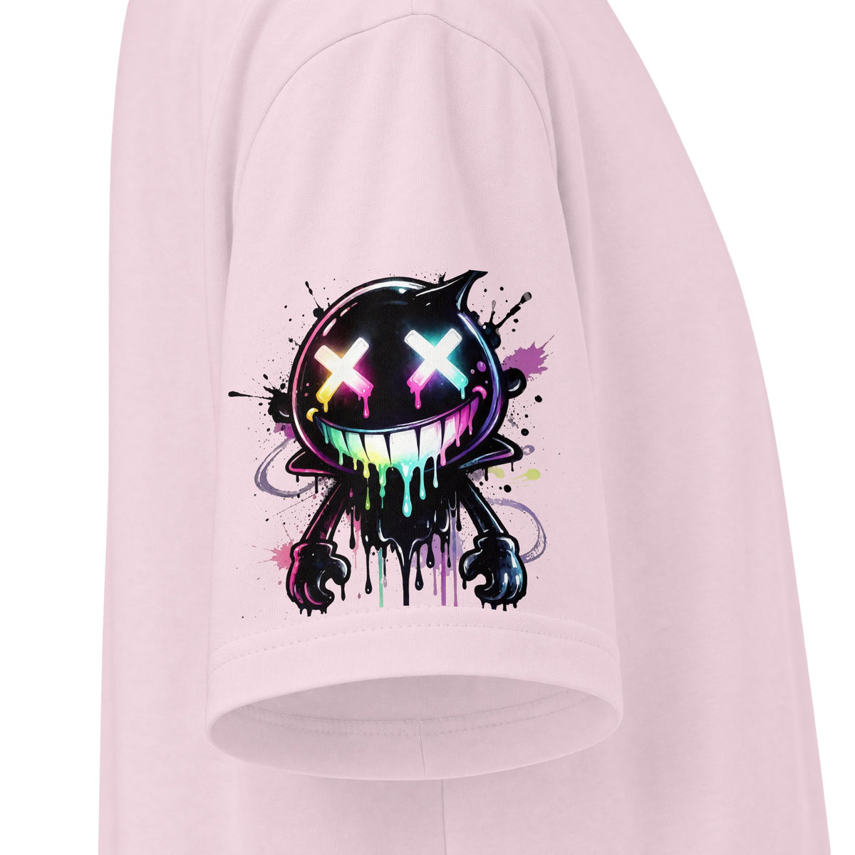 Urban Underground Collection - Neon Drip Drooly, Graphic 4-way T Shirt - CaliPride Clothing