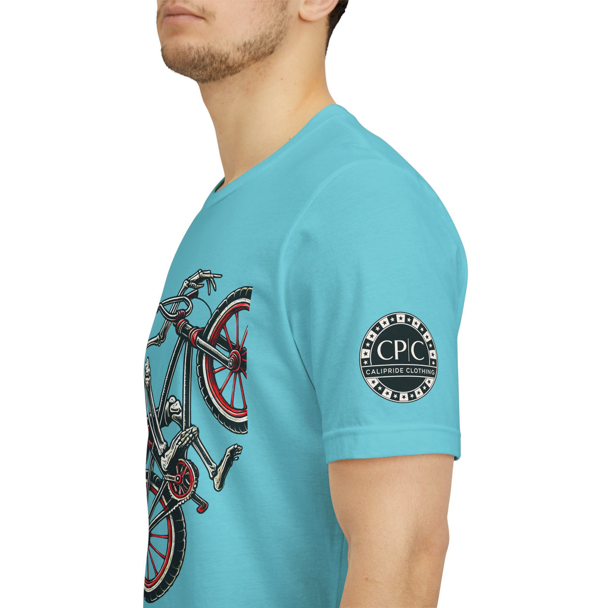 Skate & Surf Collection - Ride Til I Die, Skeleton Graphic T - Shirt - CaliPride Clothing