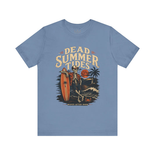 Skate & Surf Collection - Vintage Dead Summer Tides, Graphic T-Shirt — CaliPride Clothing