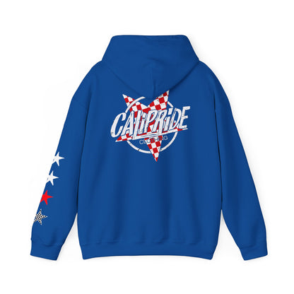 Skate & Surf Collection - Red Checkered Star, Graphic Hoodie | CaliPride Clothing