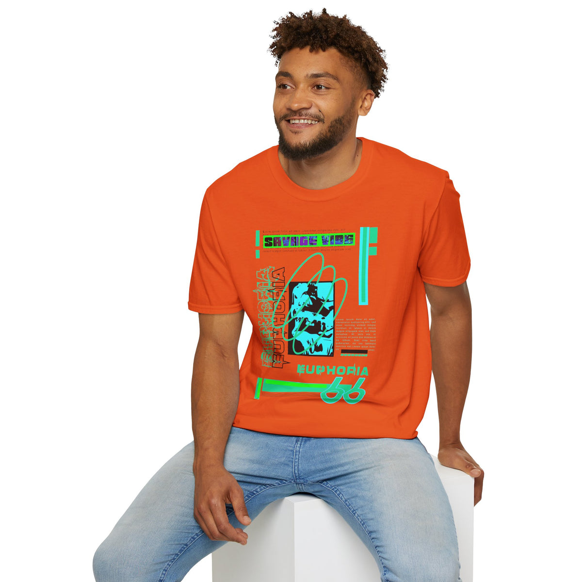 Urban Underground Collection - Savage Vibe, Euphoria 66, Graphic T Shirt - CaliPride Clothing
