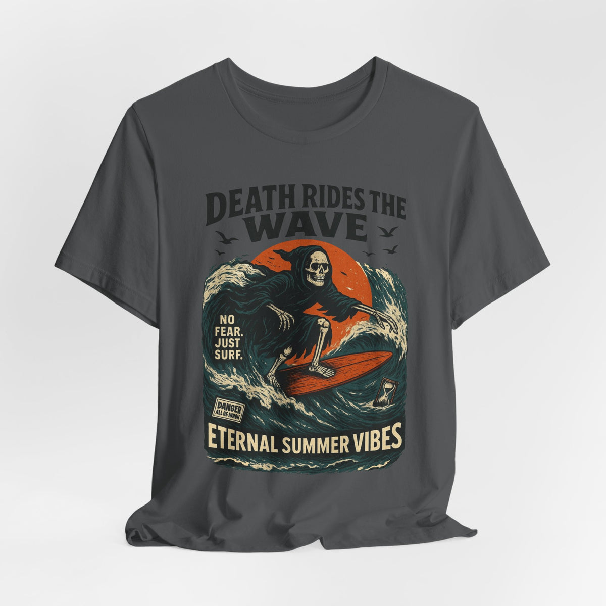 Urban Underground Collection - Death Rides the Wave Graphic T-Shirt - CaliPride Clothing