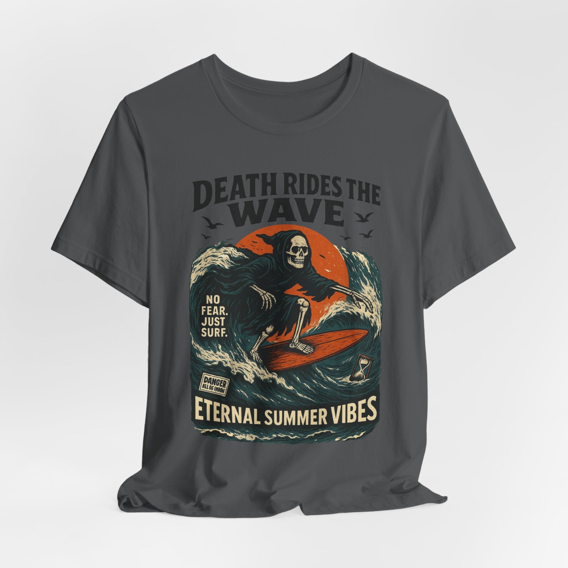 Urban Underground Collection - Death Rides the Wave Graphic T-Shirt - CaliPride Clothing
