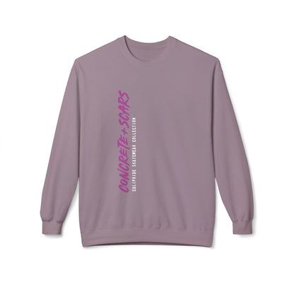 Concrete & Scars Skatewear Collection - Vertical Logo, Graphic Sweatshirt — CaliPride Clothing