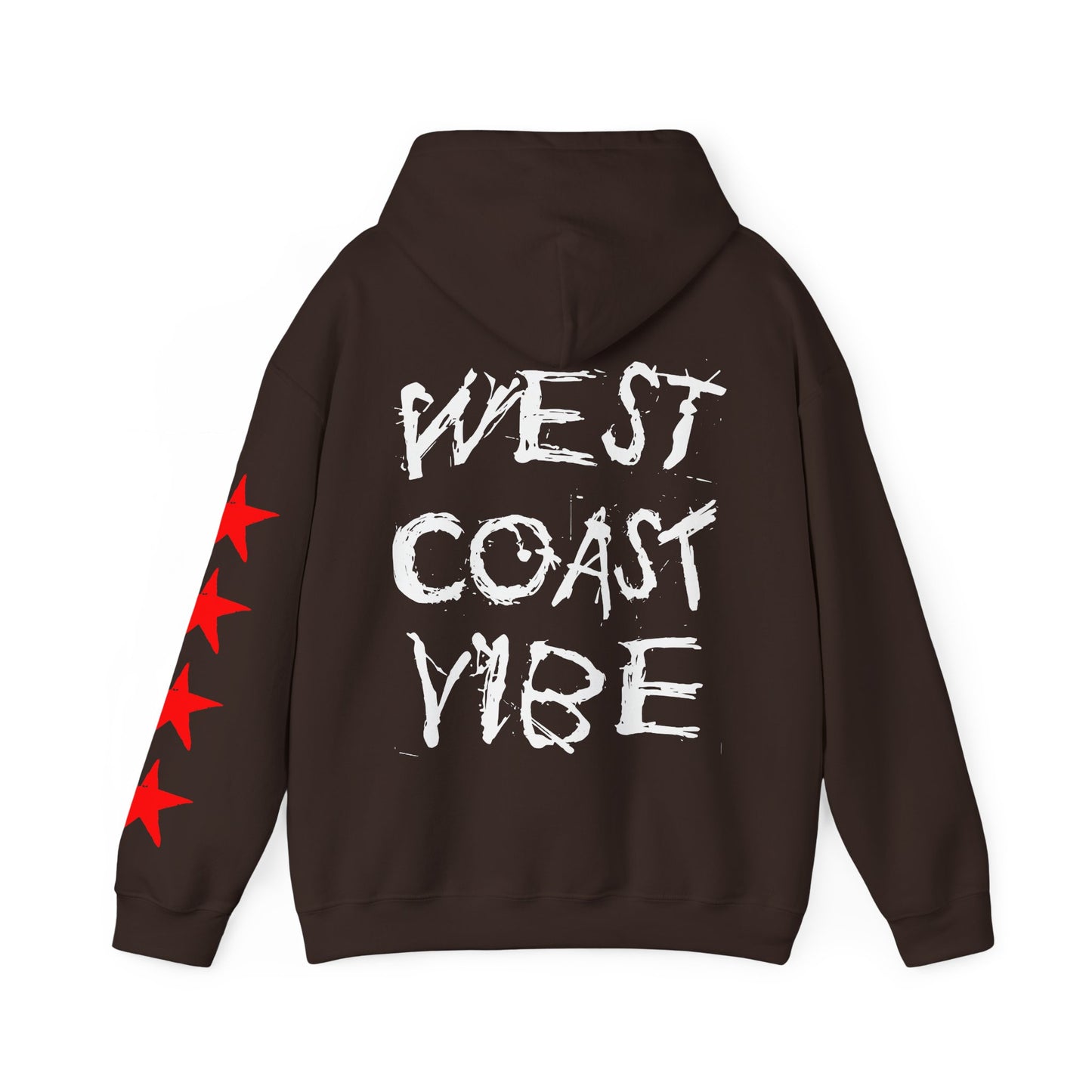 'West Coast Vibe' Graphic Hoodie w Stars - Multiple colors | CaliPride Clothing