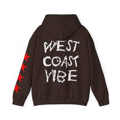 'West Coast Vibe' Graphic Hoodie w Stars - Multiple colors | CaliPride Clothing