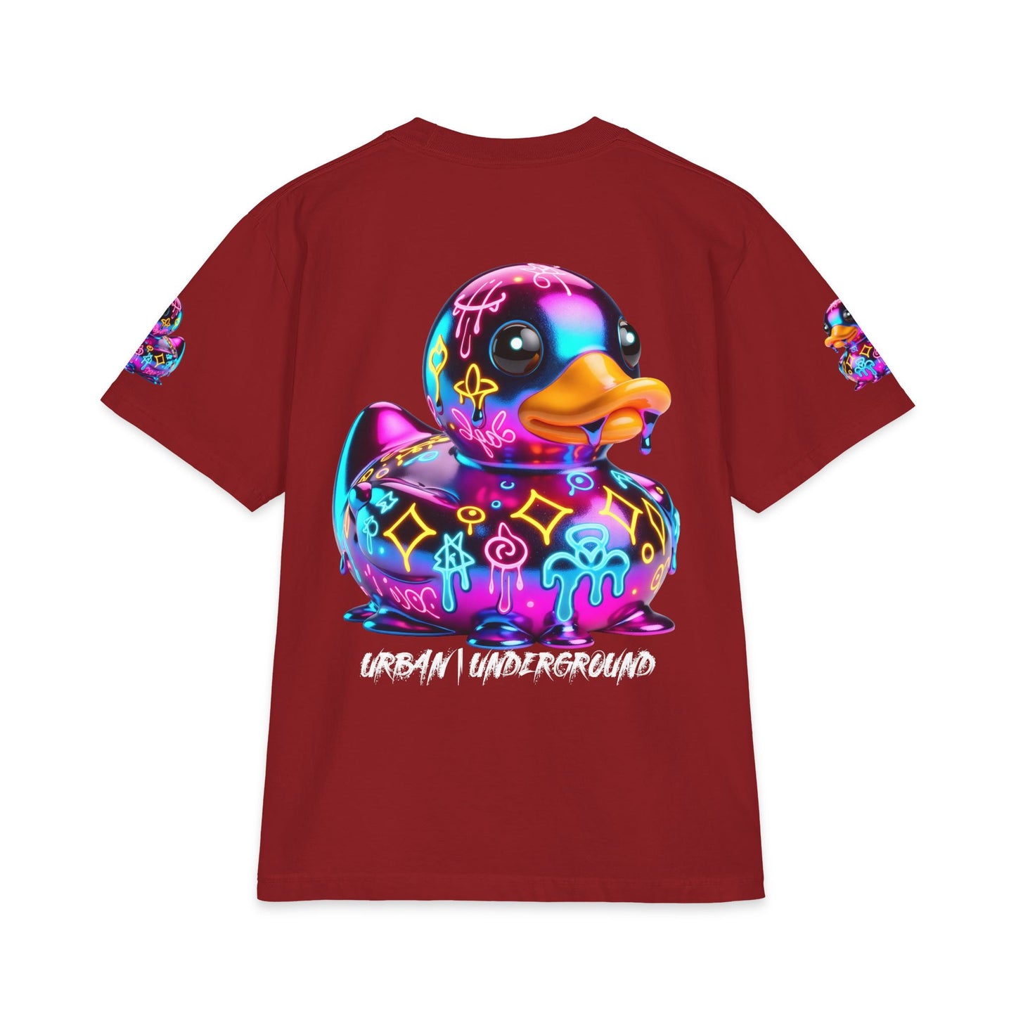 Urban Underground Collection - Neon Drip, Rub'a Ducky, Graphic 4-way T Shirt - CaliPride Clothing