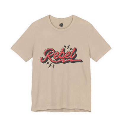 Punk Resurrected Collection - "Rebel" in Reverse, Double sided Graphic T‑Shirt - CaliPride Clothing