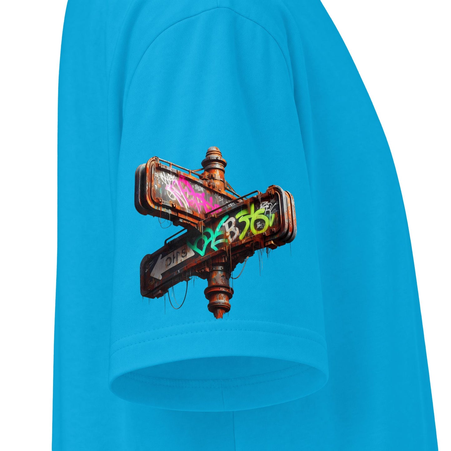 Urban Underground Collection - Neon Drip, Skateboard, Graphic 4-way T Shirt - CaliPride Clothing