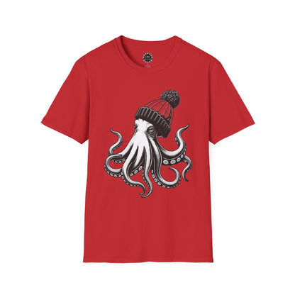 Pacific Works Collection - Hipster Octopus Graphic T-Shirt — CaliPride Clothing