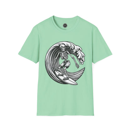 Surf & Beach Collection - Solo Swellen, Vintage Skeleton Graphic T-Shirt — CaliPride Clothing