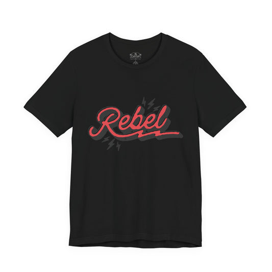 Concrete & Scars Skatewear Collection - "Rebel" in Reverse, Double sided Graphic T‑Shirt - CaliPride Clothing