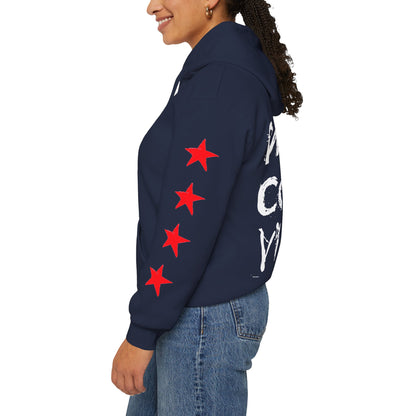 Urban Underground Collection | West Coast Vibe series - Graphic & Stars Hoodie - CaliPride Clothing