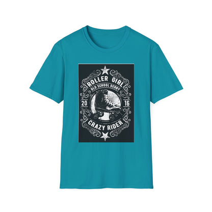 Roller Girl Crazy Rider T-shirt | Skate Derby Graphic