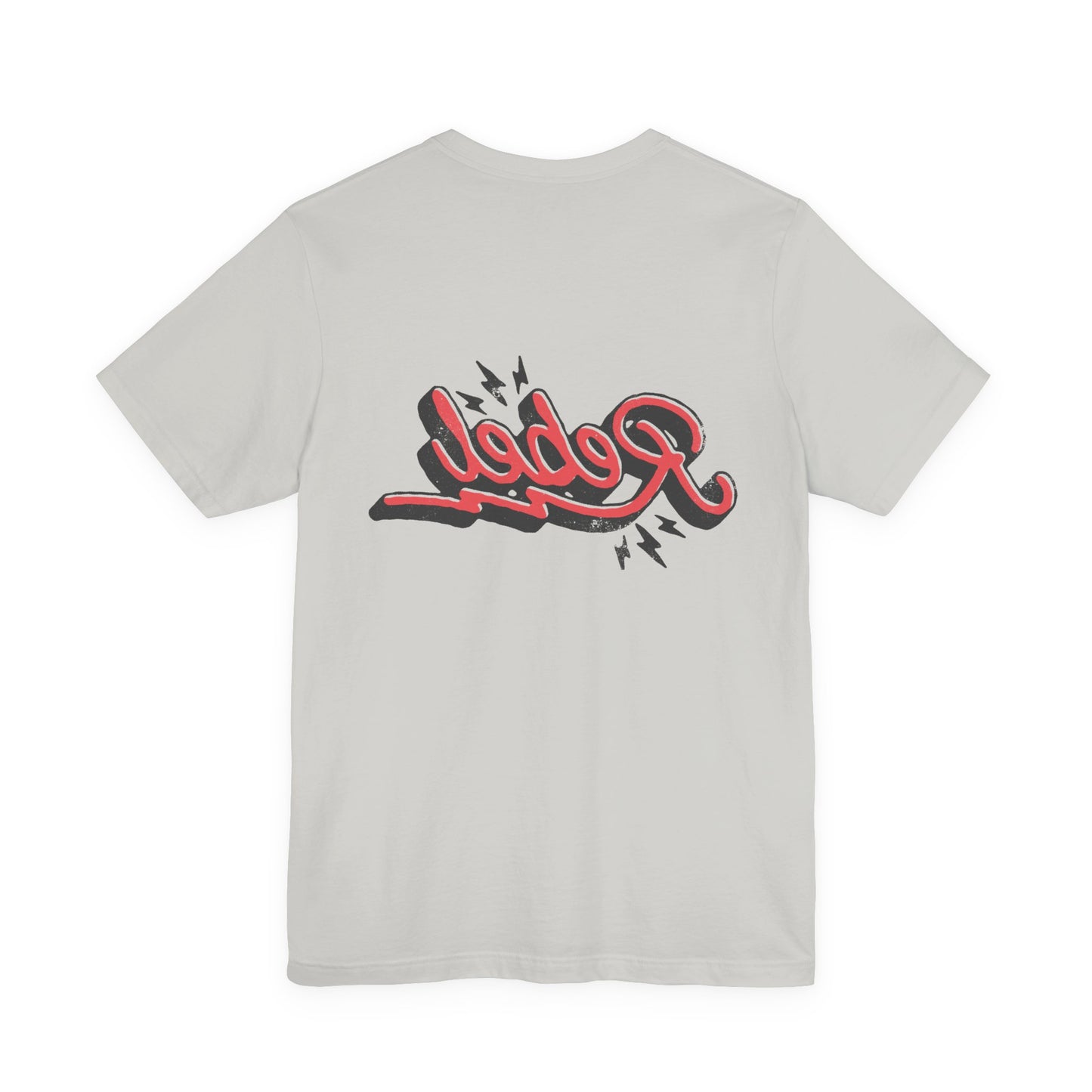 Punk Resurrected Collection - "Rebel" in Reverse, Double sided Graphic T‑Shirt - CaliPride Clothing