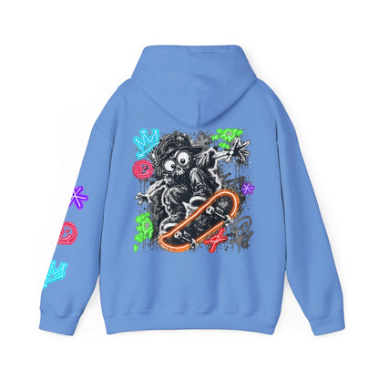Skate & Surf Collection - Neon Skizzy Skater Graphic Hoodie, multiple colors | CaliPride Clothing