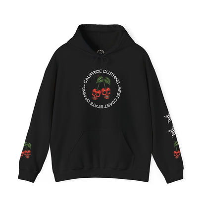 Skate & Surf Collection - Angry Cherry, Graphic Hoodie | CaliPride Clothing