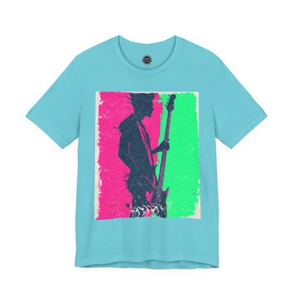 Punk Resurrected Collection - Neon Retro Rock Star Graphic T - Shirt - CaliPride Clothing