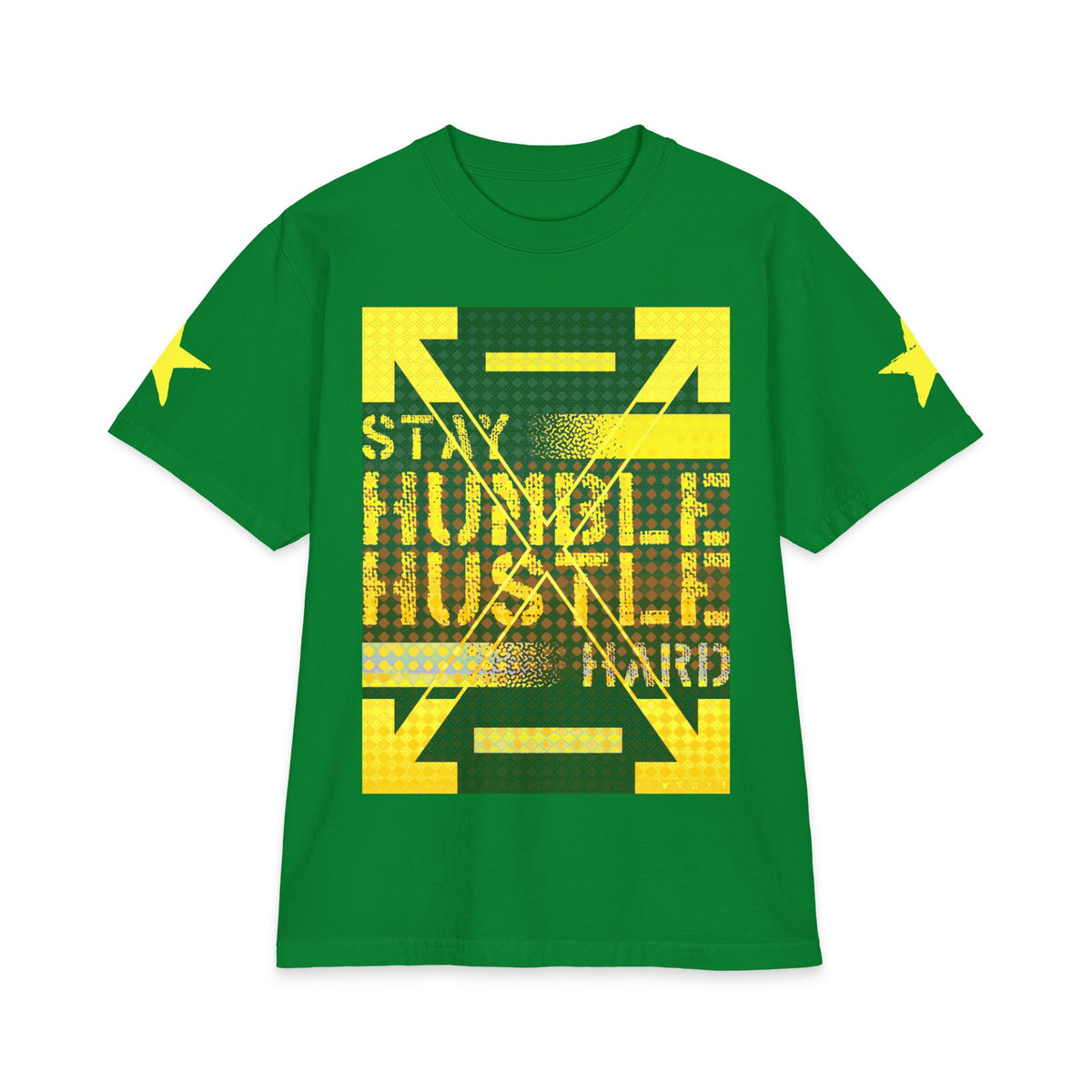 Urban Underground Collection - 'Stay Humble, Hustle Hard' double sided Rockstar Graphic T Shirt — CaliPride Clothing
