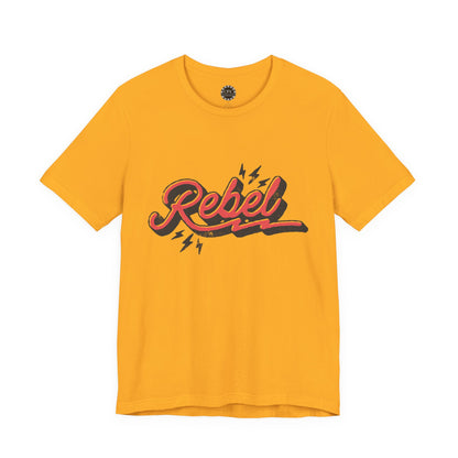 Punk Resurrected Collection - "Rebel" in Reverse, Double sided Graphic T‑Shirt - CaliPride Clothing
