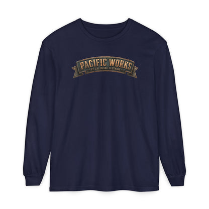 Pacific Works Collection - Signature Logo Long Sleeve T-Shirt - CaliPride Clothing