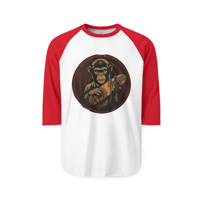 Pacific Works Collection - Raglan, Chimpin' Around, Graphic Raglan Tee — CaliPride Clothing