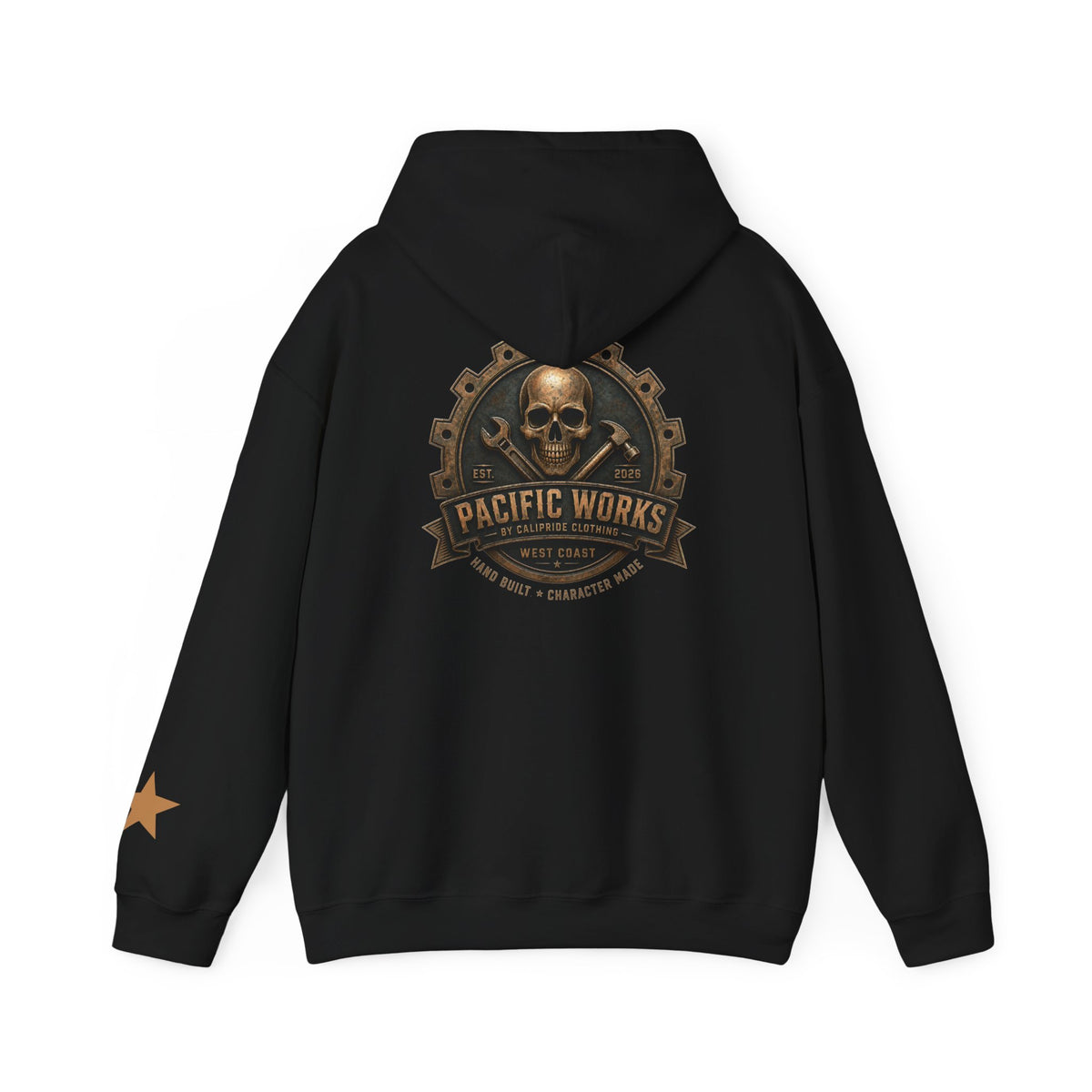 Pacific Works Collection — Signature Logo, Graphic Hoodie - CaliPride Clothing