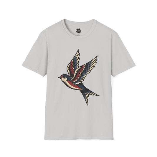 Pacific Works Collection - Vintage Flying Swallow Graphic Tee — CaliPride Clothing