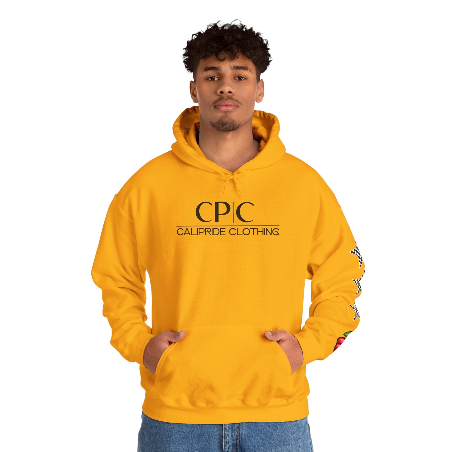 Cherries, Checkers, & Stars Graphic Hoodie | CaliPride Clothing